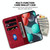 For Samsung Galaxy A14 5G 7-shaped Embossed Leather Phone Case(Red)