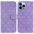 For iPhone 15 Pro Max Double 8-shaped Embossed Leather Phone Case(Purple)