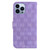 For iPhone 15 Pro Max Double 8-shaped Embossed Leather Phone Case(Purple)