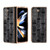 For Samsung Galaxy Z Fold5 Nano Electroplate Mahjong Texture Leather Phone Case(Black)