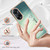 For OPPO A98 Electroplating Marble Dual-side IMD Phone Case(Smile)