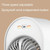 USB Spray Humidification Air Conditioning Fan Small Portable Desktop Air Cooler, Style: Plug-in (White)