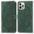 For iPhone 15 Pro Max Mandala Embossed Flip Leather Phone Case(Green)