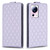 For Xiaomi 13 Lite / Civi 2 Diamond Lattice Vertical Flip Leather Phone Case(Purple)