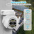 A8-C2 2MP Smart WiFi Surveillance IP Camera, Dual-light Full Color Night Vision / Two Way Audio / TF Card, Power Plug:AU Plug(White)
