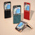 For Samsung Galaxy Z Flip5 Crocodile Texture Genuine Leather Nano Electroplating Phone Case(Coffee)