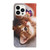 For iPhone 15 Pro 3D Colored Drawing Flip Leather Phone Case(Butterfly Cat)