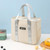 Portable Insulation Bag Waterproof Small Meal Bag Aluminum Foil Thickened Lunch Bag(Beige)