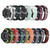 For Samsung Galaxy Watch Active 2 44mm 20mm Perforated Breathable Sports Silicone Watch Band(Black+Pink)