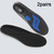 2pairs EVA Sports Insoles Shock Absorption Deodorant Running Insoles for Shoes, Size: 37-38(Black)