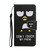 For Samsung Galaxy S23 FE 5G 3D Colored Drawing Flip Leather Phone Case(Penguins)