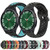 For Samsung Galaxy Watch 6 Classic 43mm 20mm Perforated Breathable Sports Silicone Watch Band(Purple+Lime) For Samsung Galaxy Watch 6 Classic 43mm 20mm Perforated Breathable Sports Silicone Watch Band(Purple+Lime)