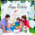 150x100cm Cartoon Cute Elephant Birthday Theme Party Decoration Photography Background Cloth