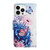 For iPhone 15 Pro 3D Colored Drawing Flip Leather Phone Case(Purple butterfly)