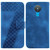 For Nokia 1.4 7-shaped Embossed Leather Phone Case(Blue)