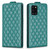 For Samsung Galaxy A31 Diamond Lattice Vertical Flip Leather Phone Case(Green)