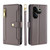 For Tecno Camon 20 Premier 5G Lite Sheep Texture Cross-body Zipper Wallet Leather Phone Case(Grey)