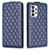 For Samsung Galaxy A53 Diamond Lattice Vertical Flip Leather Phone Case(Blue)