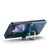 For OPPO Find N2 Flip CaseMe 003 Crazy Horse Texture Leather Phone Case with Ring Holder(Blue)