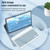 For iPad 10th Gen 10.9 2022 Three-color Backlight Black 360 Degree Rotatable Bluetooth Keyboard Leather Case(Mint Green)