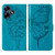 For Infinix Hot 30 4G / X6831 Embossed Butterfly Leather Phone Case(Blue)
