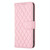 For Samsung Galaxy A25 5G Diamond Lattice Wallet Flip Leather Phone Case(Pink)