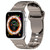 For Apple Watch 7 45mm Square Buckle Armor Style Silicone Watch Band(Plating Titanium Silver)