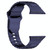For Apple Watch 4 44mm Square Buckle Armor Style Silicone Watch Band(Plating Blue)