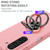 For Samsung Galaxy Z Fold5 5G Armor Ring Holder Phone Case(Pink)