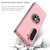 For Samsung Galaxy Z Fold5 5G Armor Ring Holder Phone Case(Pink)