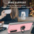 For Samsung Galaxy Z Fold5 5G Armor Ring Holder Phone Case(Pink)