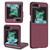 For Samsung Galaxy Z Flip5 5G Armor Foldable Phone Case(Wine Red) For Samsung Galaxy Z Flip5 5G Armor Foldable Phone Case(Wine Red)