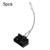 5pcs Anderson Plug Wire Rope Dust Cover Power Connector Insert, Color: 50A Black