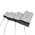 5pcs Anderson Plug Wire Rope Dust Cover Power Connector Insert, Color: 50A Black