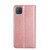For Samsung Galaxy M12 / F12 Gloss Oil Solid Color Magnetic Leather Phone Case(Rose Gold)