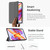 For Teclast M40 Pro WMC0635 3-Fold Holder Folio Leather Tablet Smart Case(Grey)