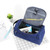 Horizontal Travel Toiletries Storage Bag Waterproof Cosmetic Bag(Navy Blue)