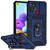 For Samsung Galaxy A21s Sliding Camshield Holder Phone Case(Blue)