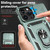 For iPhone 15 Pro Max Sliding Camshield Holder Phone Case(Dark Green)