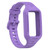 For Honor Band 6 Solid Color Silicone Integrated Watch Band(Purple)