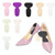 1pair 2 in 1 Half Size Forefoot Pad Anti-drop Sandal Heel Sticker(Camel Color Silicon)