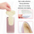 1pair 2 in 1 Half Size Forefoot Pad Anti-drop Sandal Heel Sticker(Camel Color Silicon)
