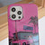 For iPhone 14 Painted Pattern PC Phone Case(Sweet Cool Girl)