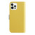 For iPhone 14 Pro Max Candy Color Litchi Texture Leather Phone Case (Yellow)
