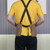 Canvas Electric Craftsmen Multi Pocket Tool Apron(Black Gray)