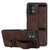 For Samsung Galaxy A52 5G Wristband Holder Leather Back Phone Case(Coffee)
