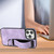 For iPhone 13 Pro Max Wristband Holder Leather Back Phone Case(Purple)