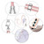 For Samsung Galaxy A24 4G Electroplating Marble Dual-side IMD Phone Case with Lanyard(White 006)