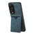 For Honor 90 Denior PU Back Cover Card Slot Holder Phone Case(Blue)