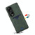 For Honor 90 Pro Denior PU Back Cover Card Slot Holder Phone Case(Green)